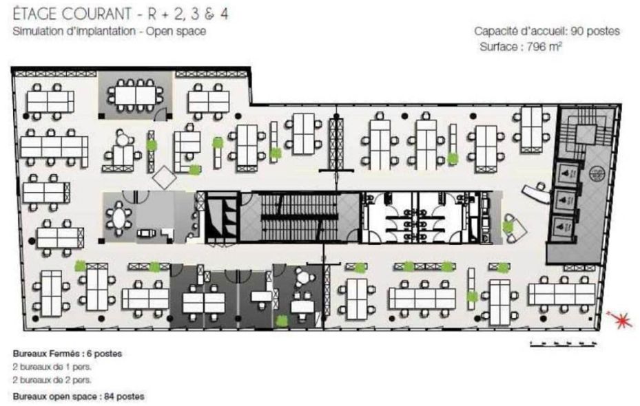 Bureau Paris 5712m² Location bureau Paris OLBUR2424433 11